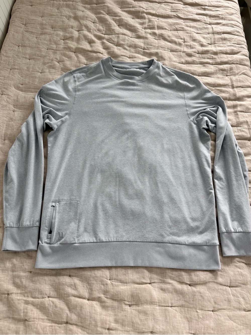 Vuori Ponte Performance Men’s Long Sleeve Gray Heather Sz Medium